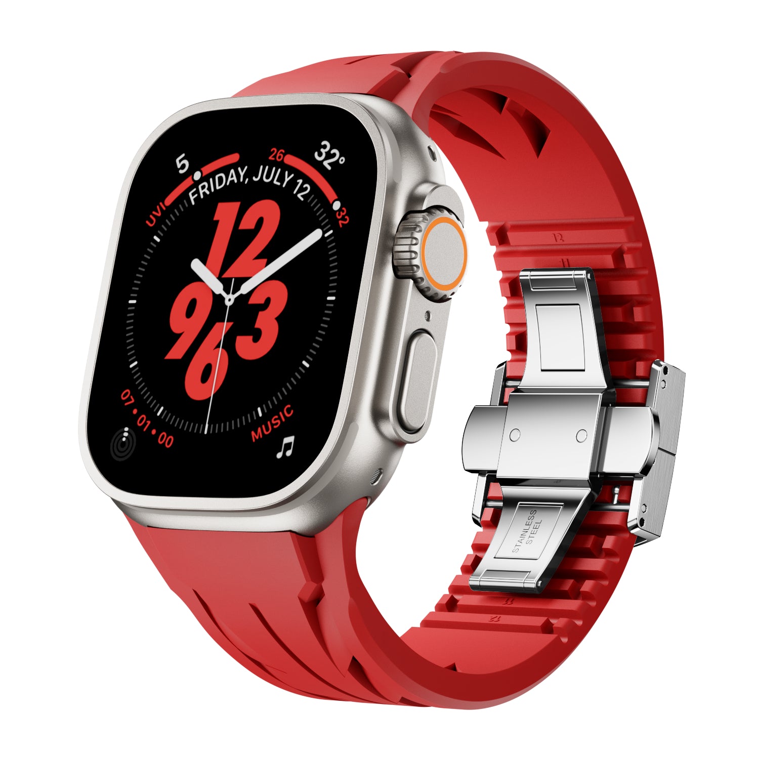 Streamlined Track FKM Band For Apple Watch