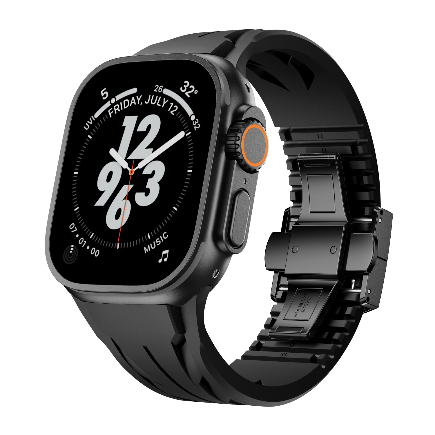 Streamlined Track FKM Band For Apple Watch