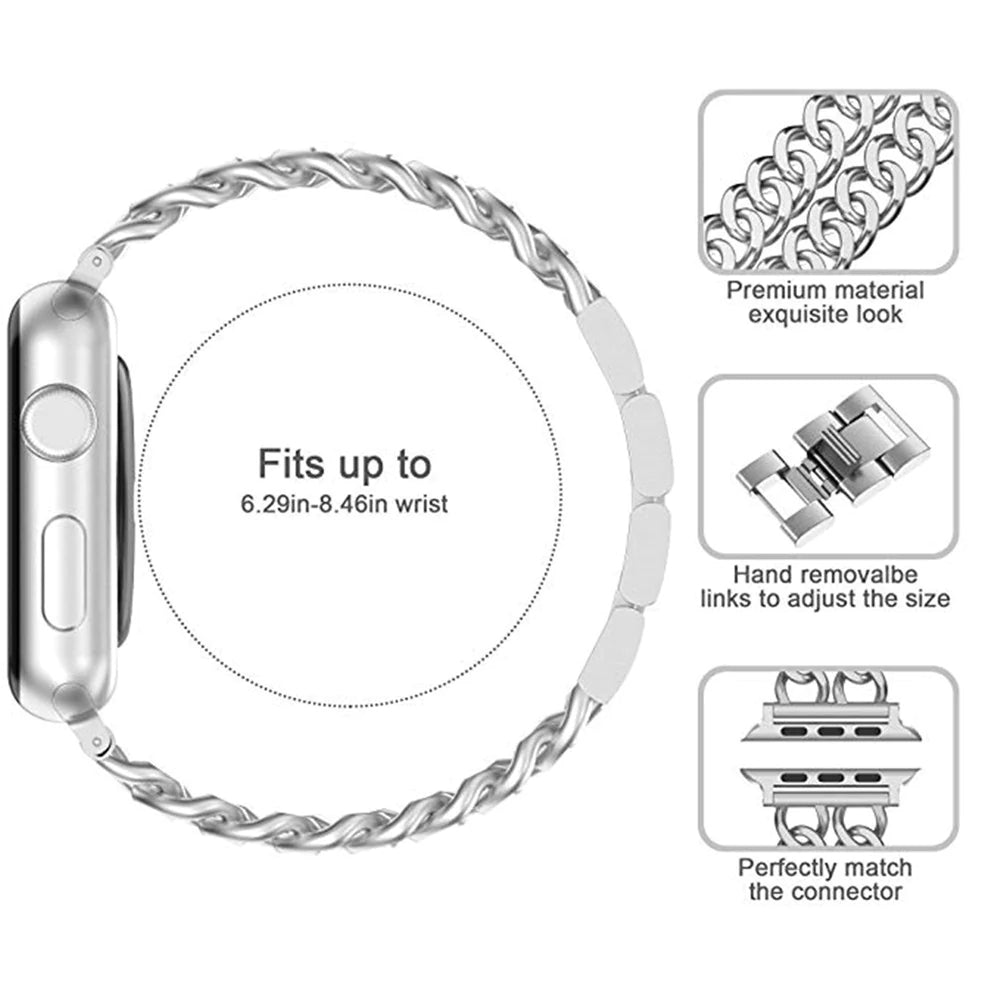 DOUBLE CHAIN APPLE WATCH STRAP