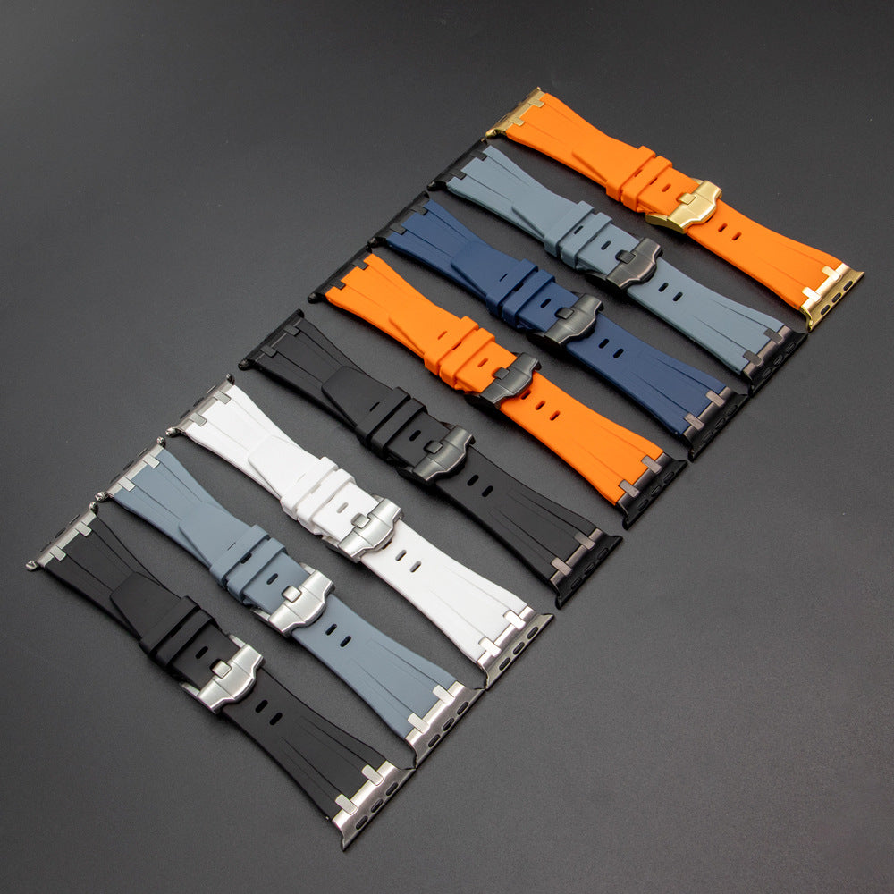 AP Thick Silicone Band With Titanium Adapter For Apple Watch