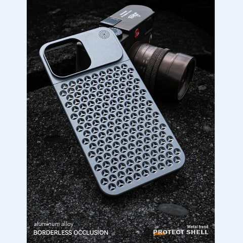 Metal Titanium Aluminum alloy Borderless Protective Case For iPhone