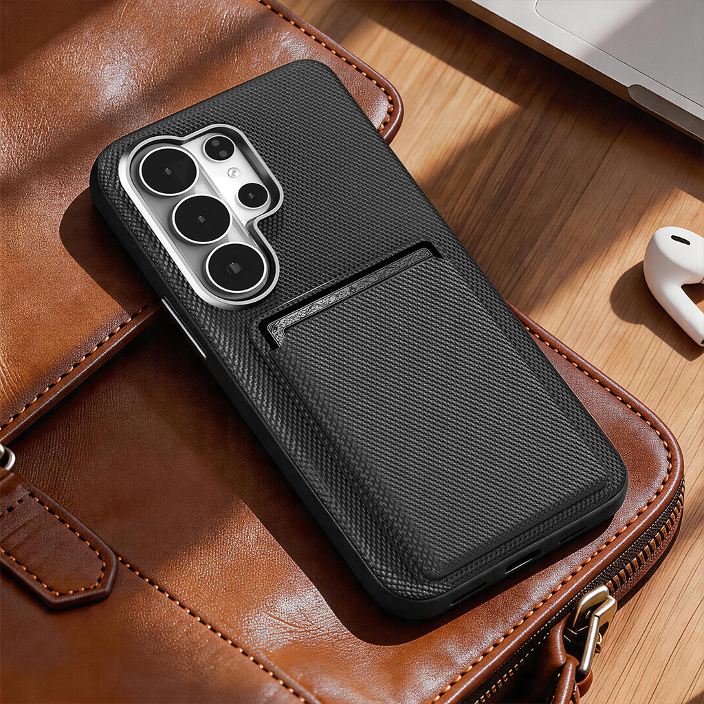 Tech Fabric WalletSlot Magnetic Galaxy Phone Case