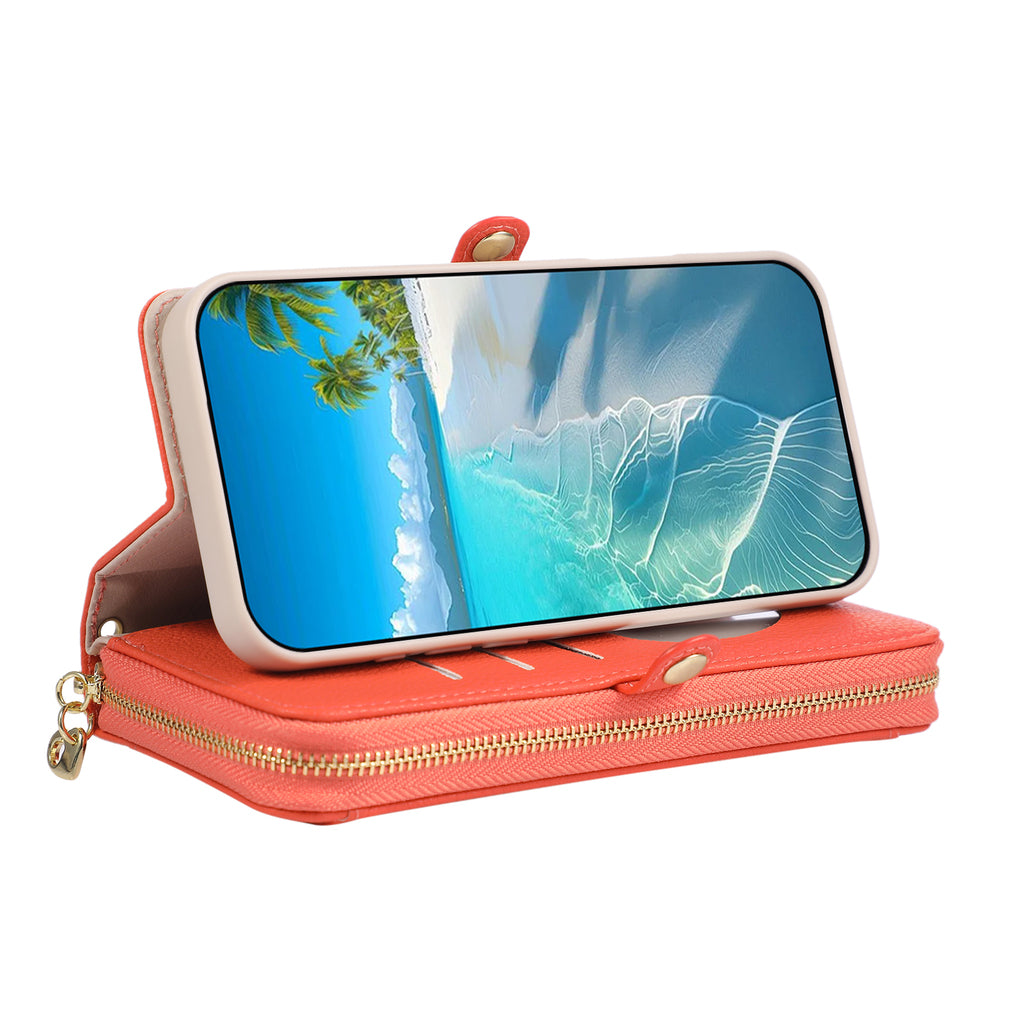 5-in-1 Genuine Leather Crossbody Case