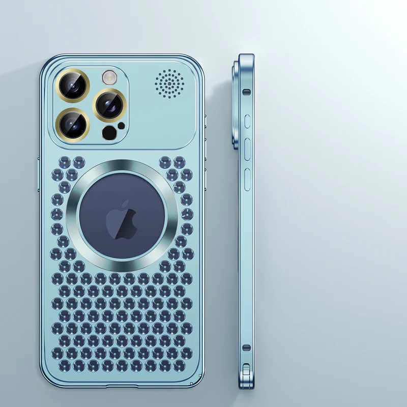 Metal Titanium Aluminum alloy Borderless Protective Case For iPhone