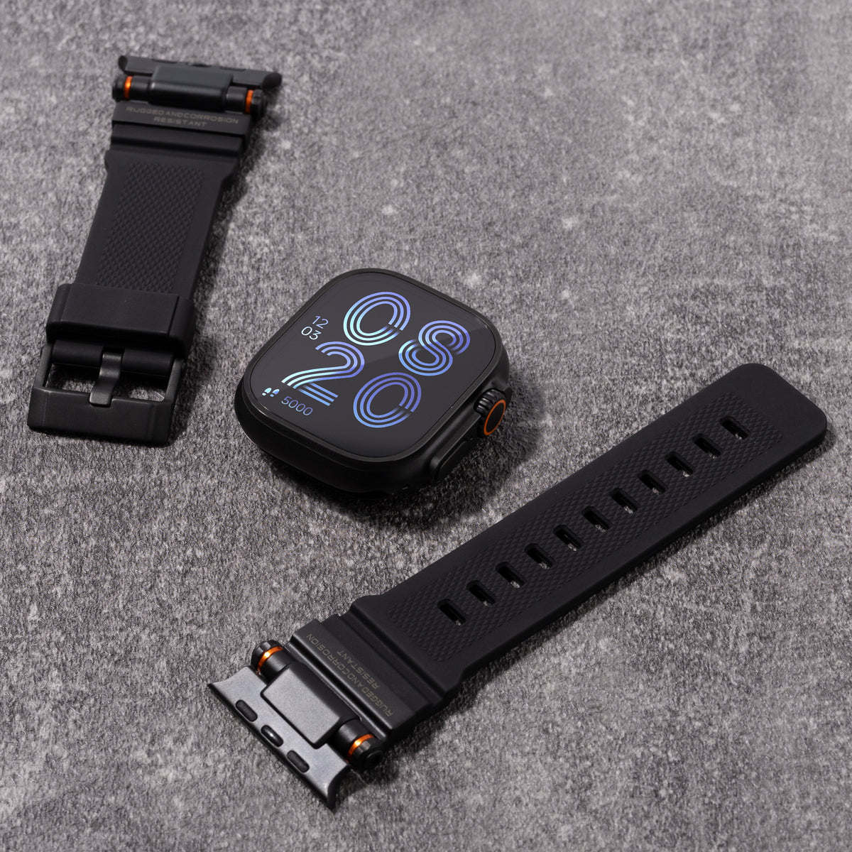 Mecha Tactical Silicone Band For Apple Watch