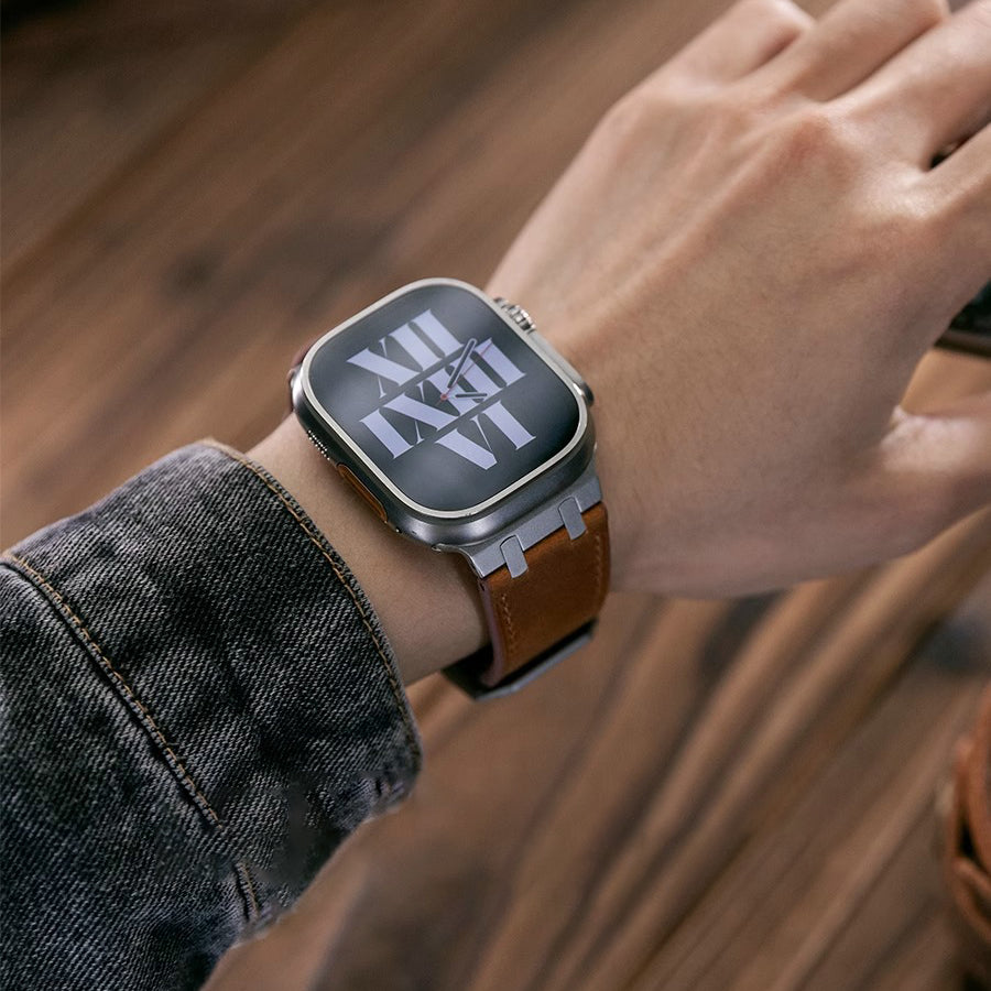 AP Crazy Horse Leather Strap For Apple Watch