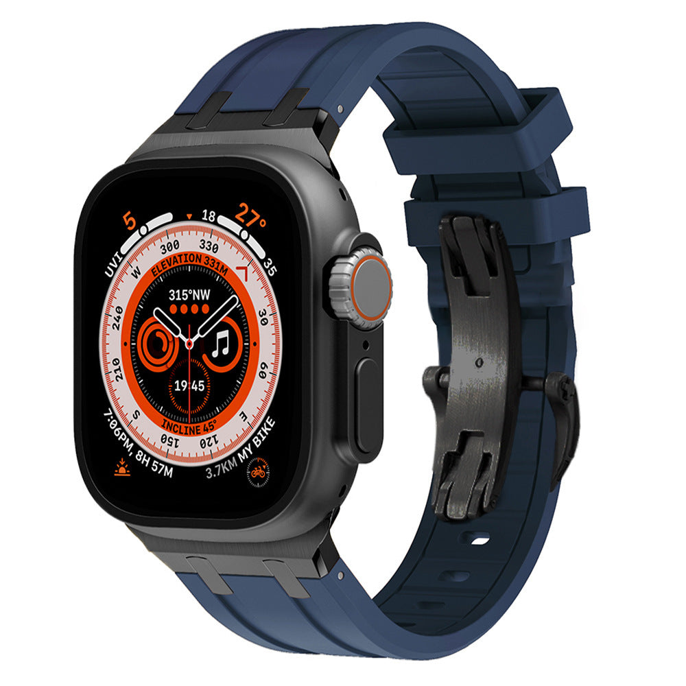 AP Thick Silicone Band With Titanium Adapter For Apple Watch
