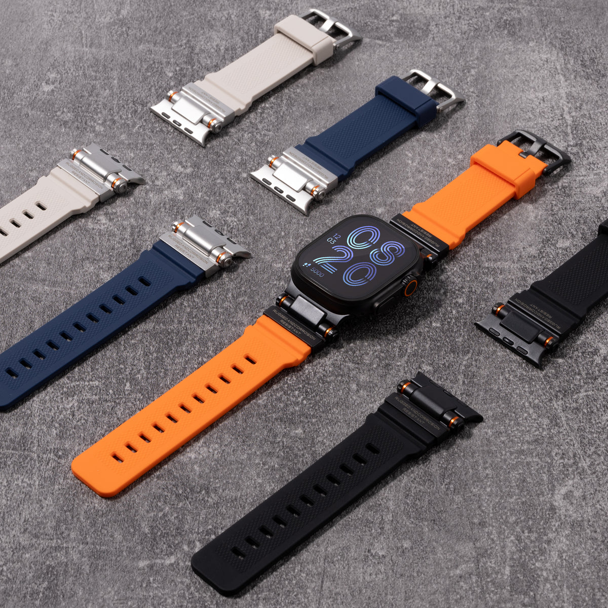 Mecha Tactical Silicone Band For Apple Watch