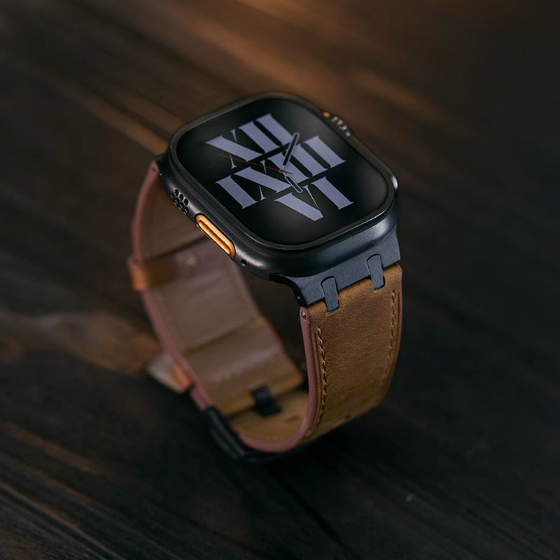 AP Crazy Horse Leather Strap For Apple Watch