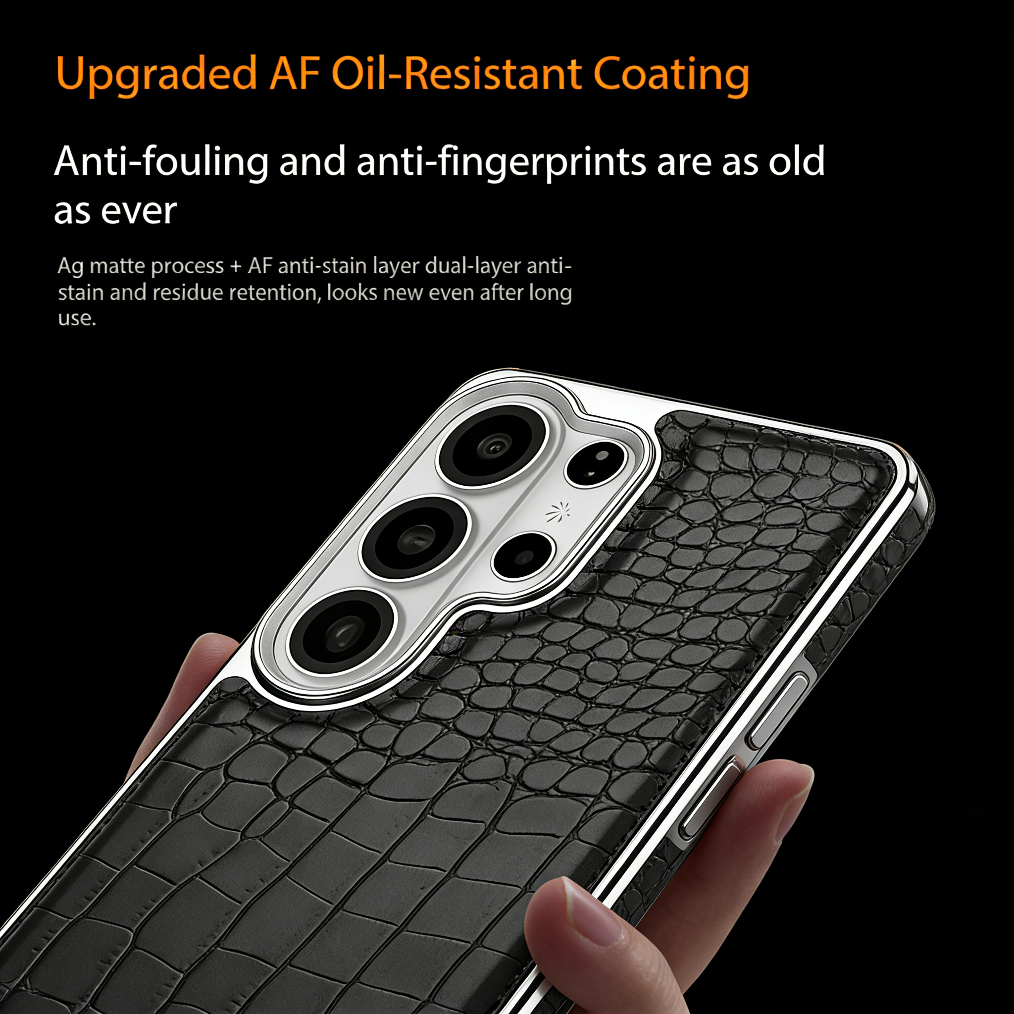 Magnetic Crocodile Pattern Galaxy Phone Case
