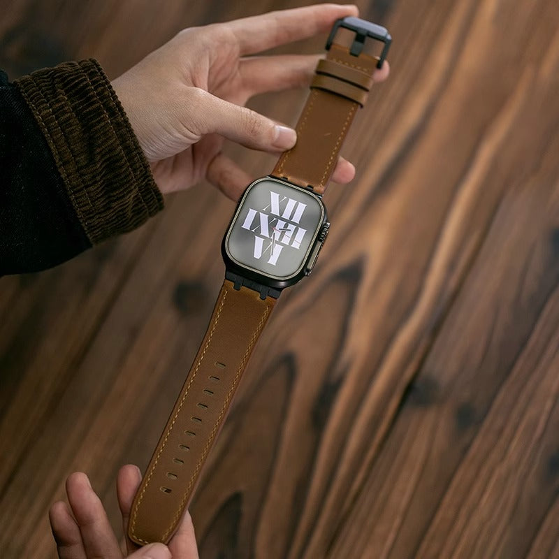 AP Crazy Horse Leather Strap For Apple Watch