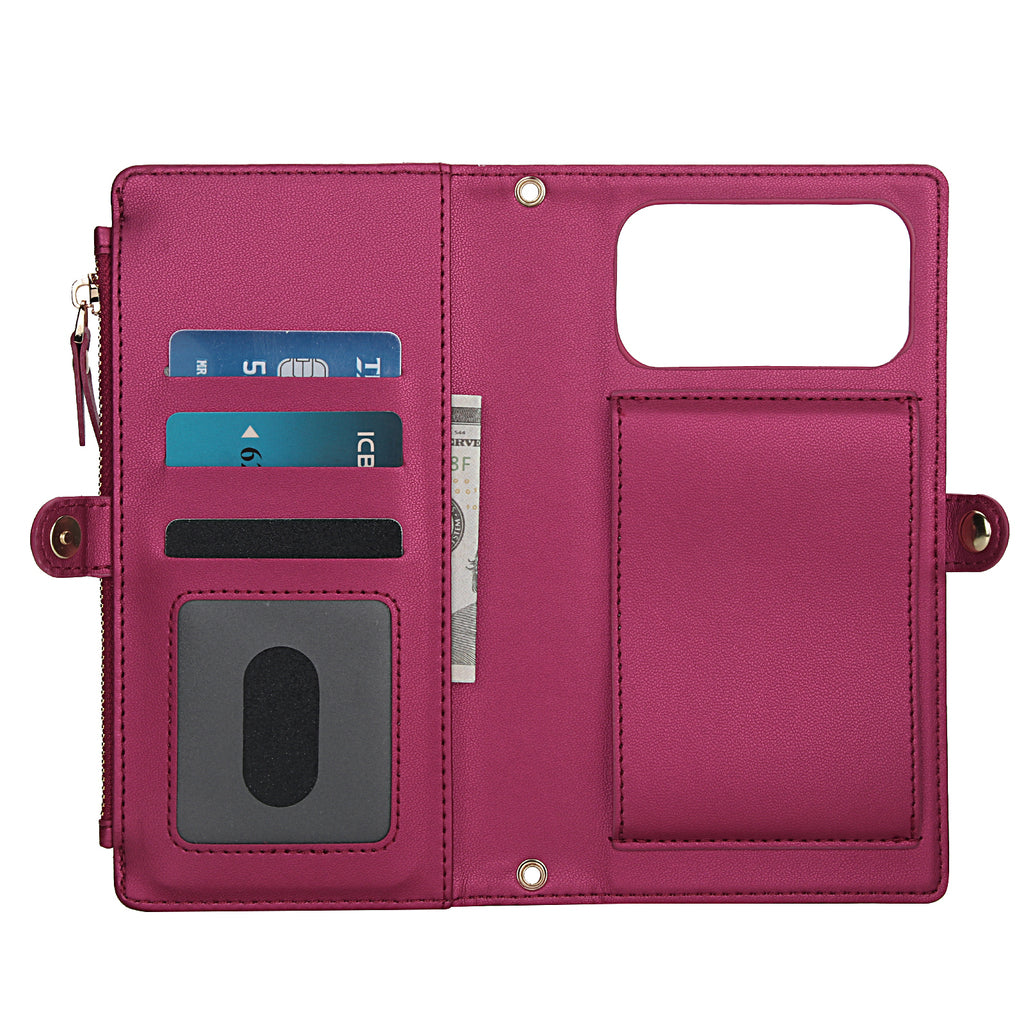 Detachable Clip-In Genuine Leather Case