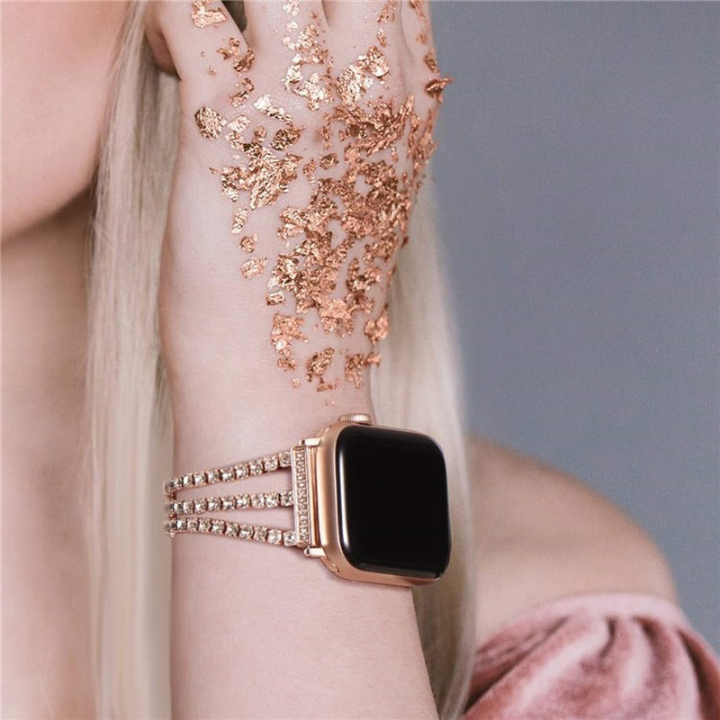 Bling Diamond Link Bracelet For Apple Watch
