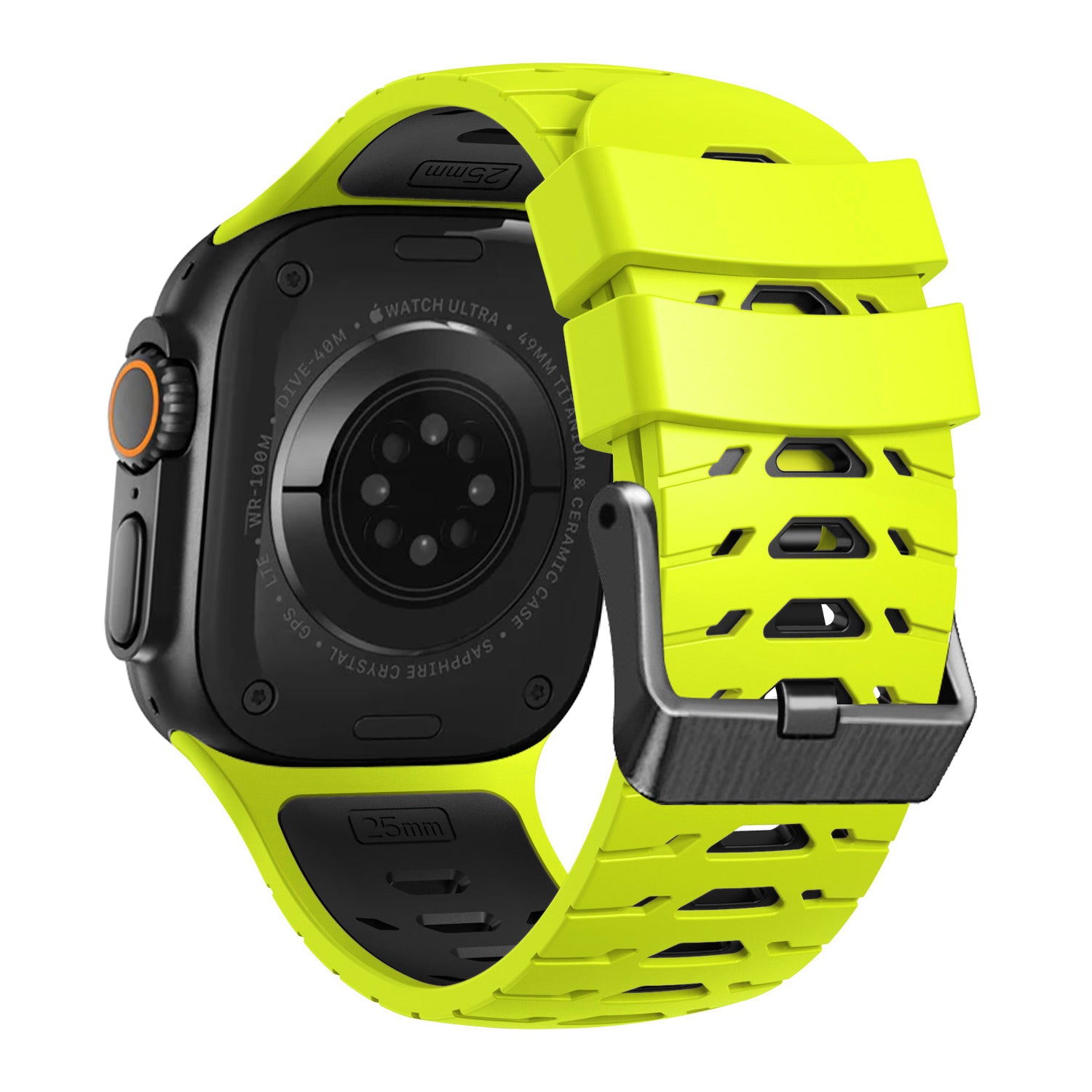 Trapezoid Sport Breathable Silicone Band For Apple Watch