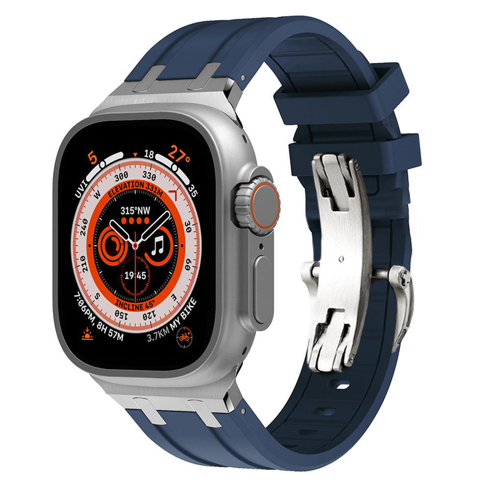 AP Thick Silicone Band With Titanium Adapter For Apple Watch