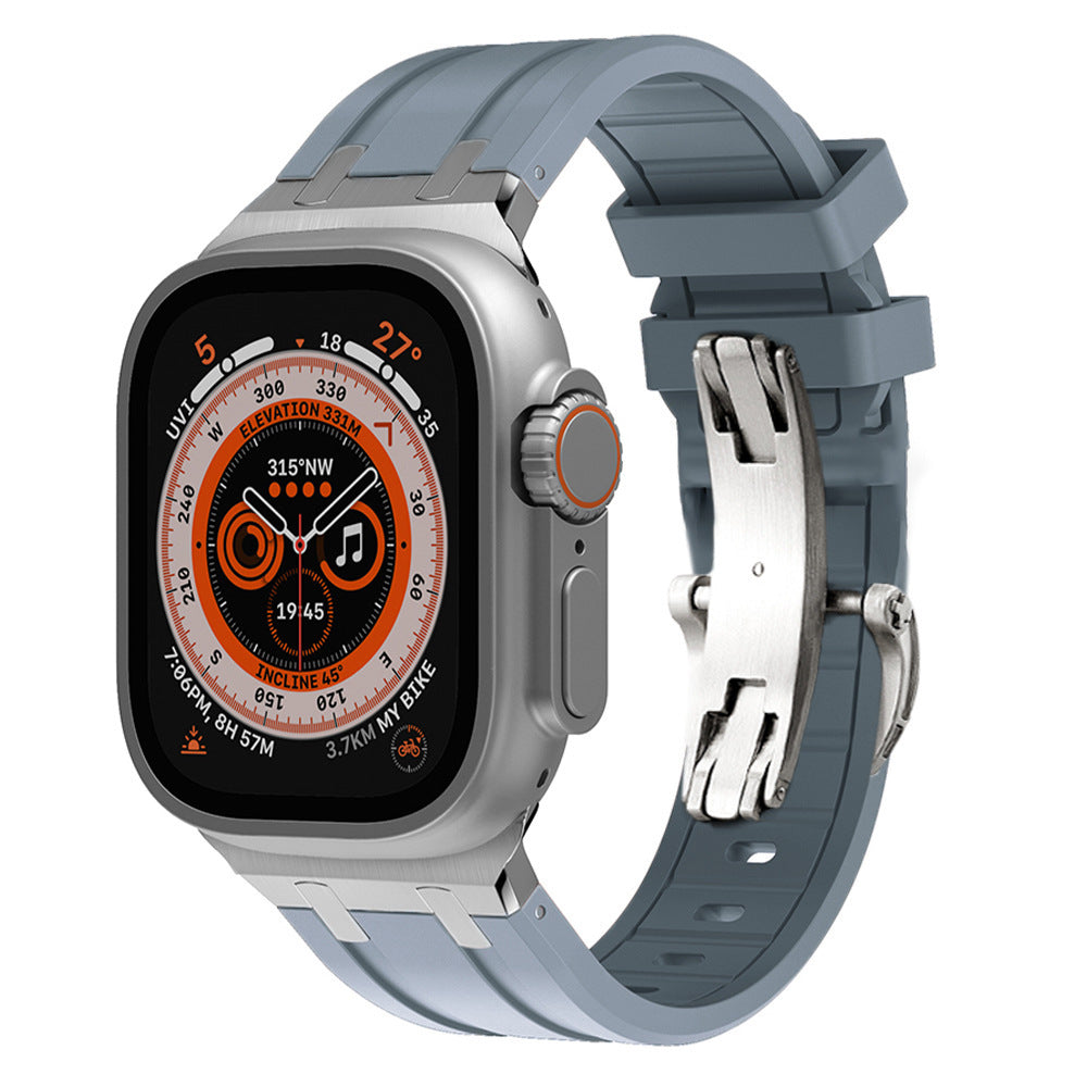 AP Thick Silicone Band With Titanium Adapter For Apple Watch
