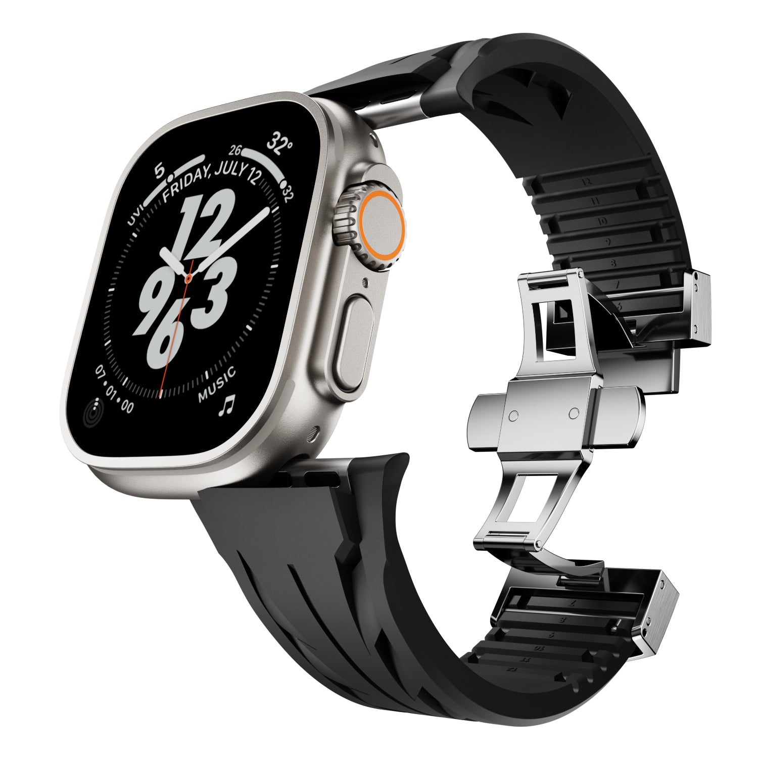 Streamlined Track FKM Band For Apple Watch