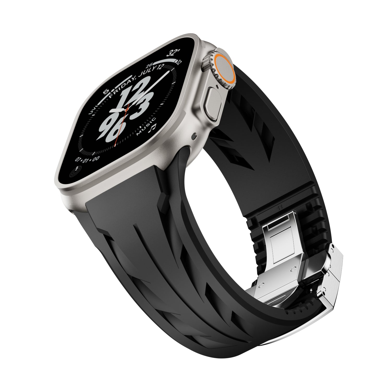 Streamlined Track FKM Band For Apple Watch