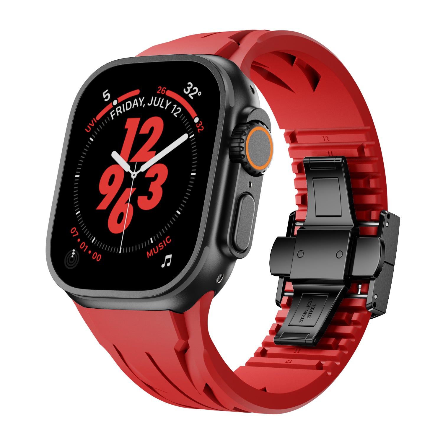 Streamlined Track FKM Band For Apple Watch