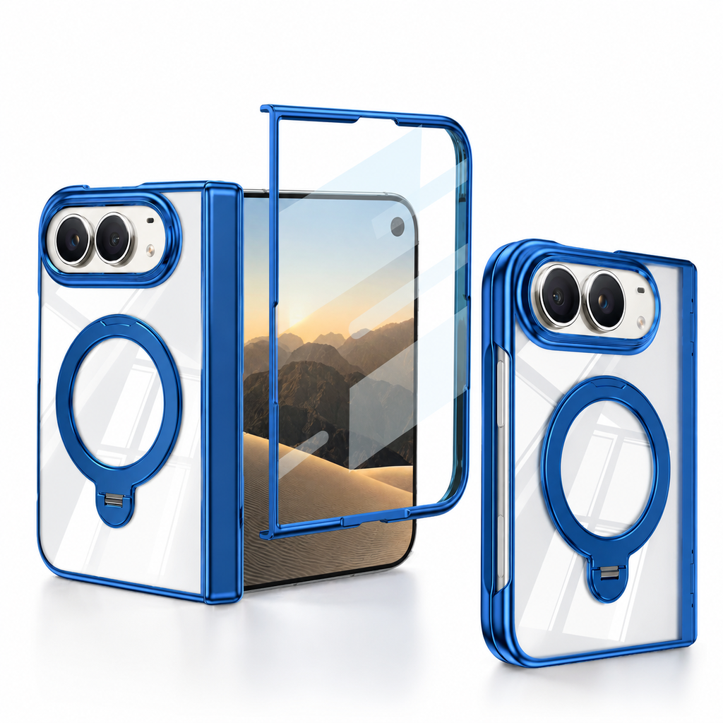 Crystal Clear Magnetic Stand Case for iPhone Duo