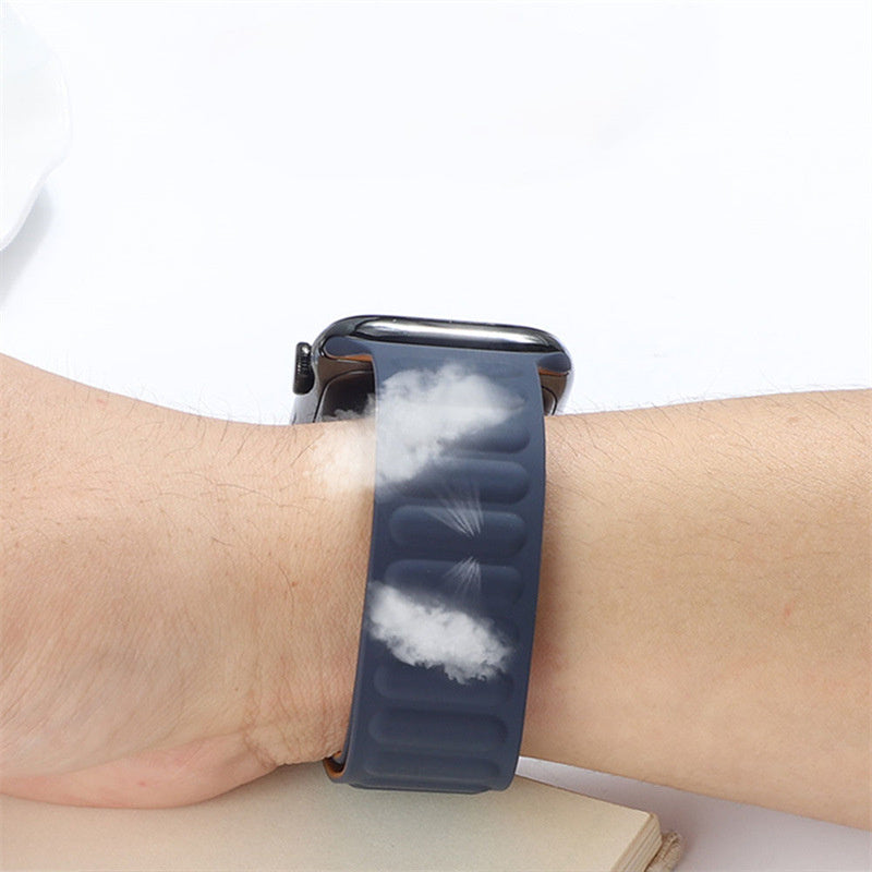 Magnetic Leather Link Band