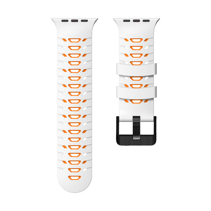 Trapezoid Sport Breathable Silicone Band For Apple Watch