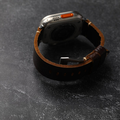 Handmade Vintage Leather Strap For Apple Watch