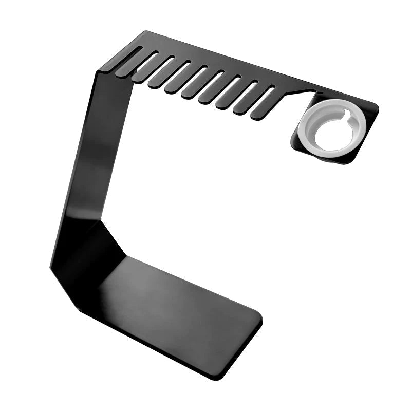 Watch strap storage bracket with charging base