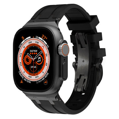 AP Thick Silicone Band With Titanium Adapter For Apple Watch