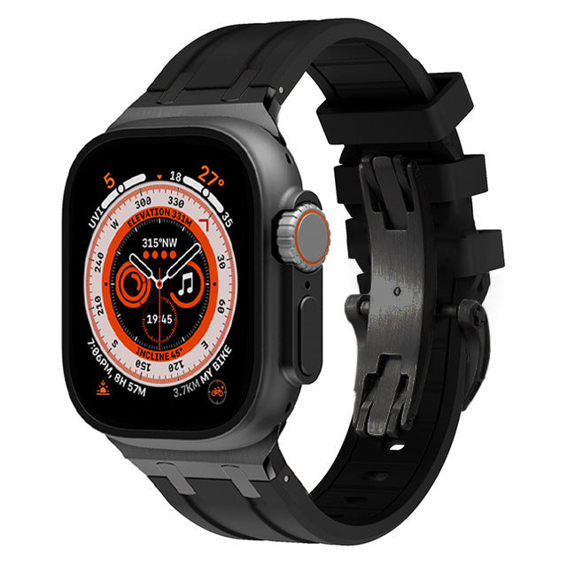 AP Thick Silicone Band With Titanium Adapter For Apple Watch