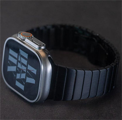 Metal Butterfly Buckle Strap For Apple Watch