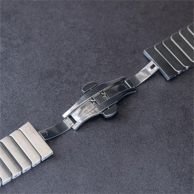 Metal Butterfly Buckle Strap For Apple Watch