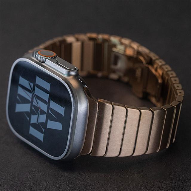 Metal Butterfly Buckle Strap For Apple Watch