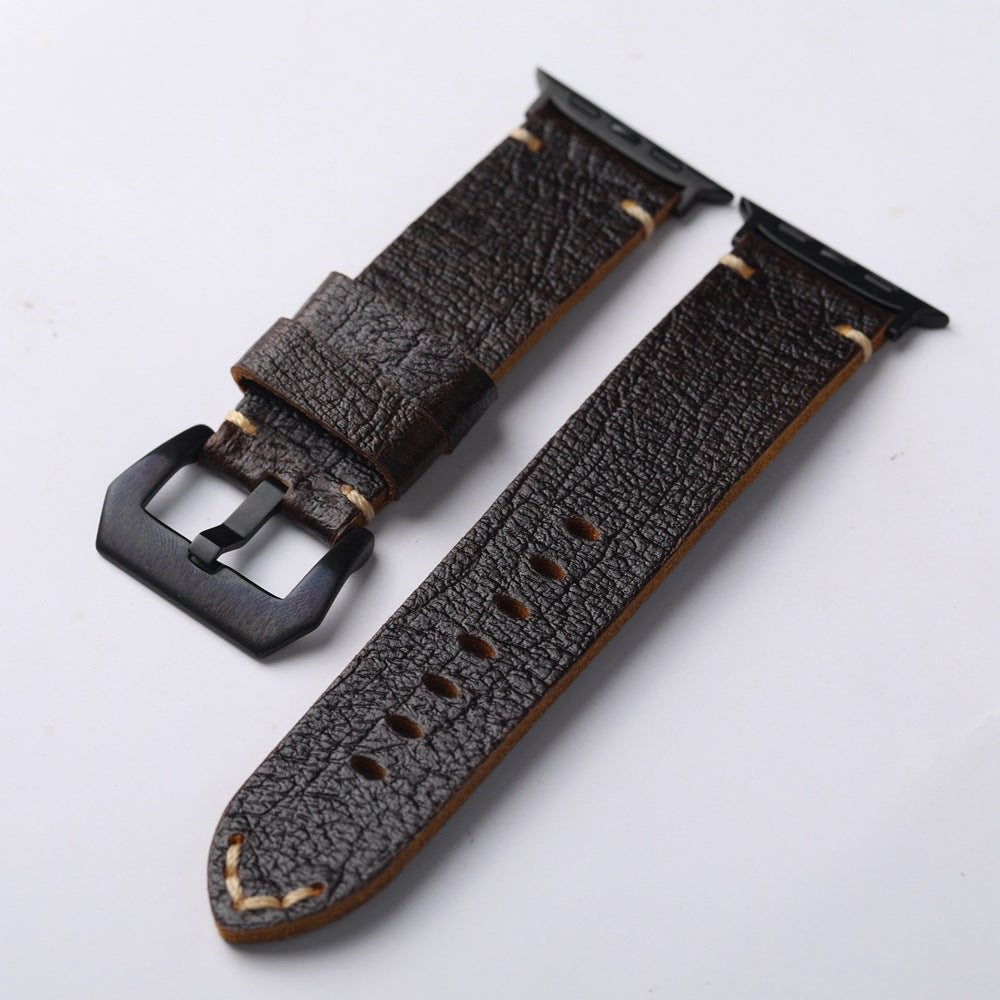 Handmade Vintage Leather Strap For Apple Watch
