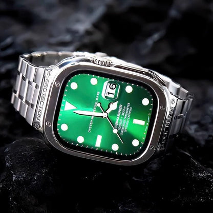 Stainless Steel Band With Case For Apple Watch