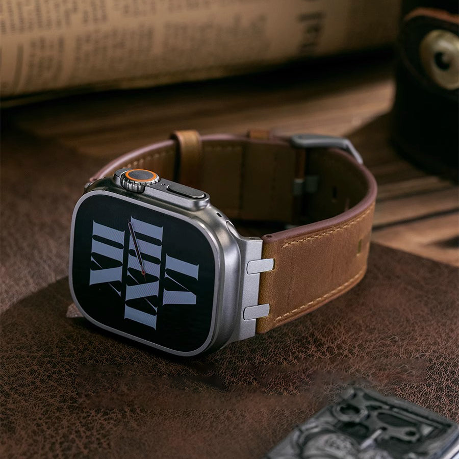 AP Crazy Horse Leather Strap For Apple Watch