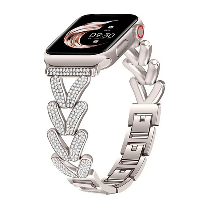 Heart-Shaped Link Bracelet for Apple Watch