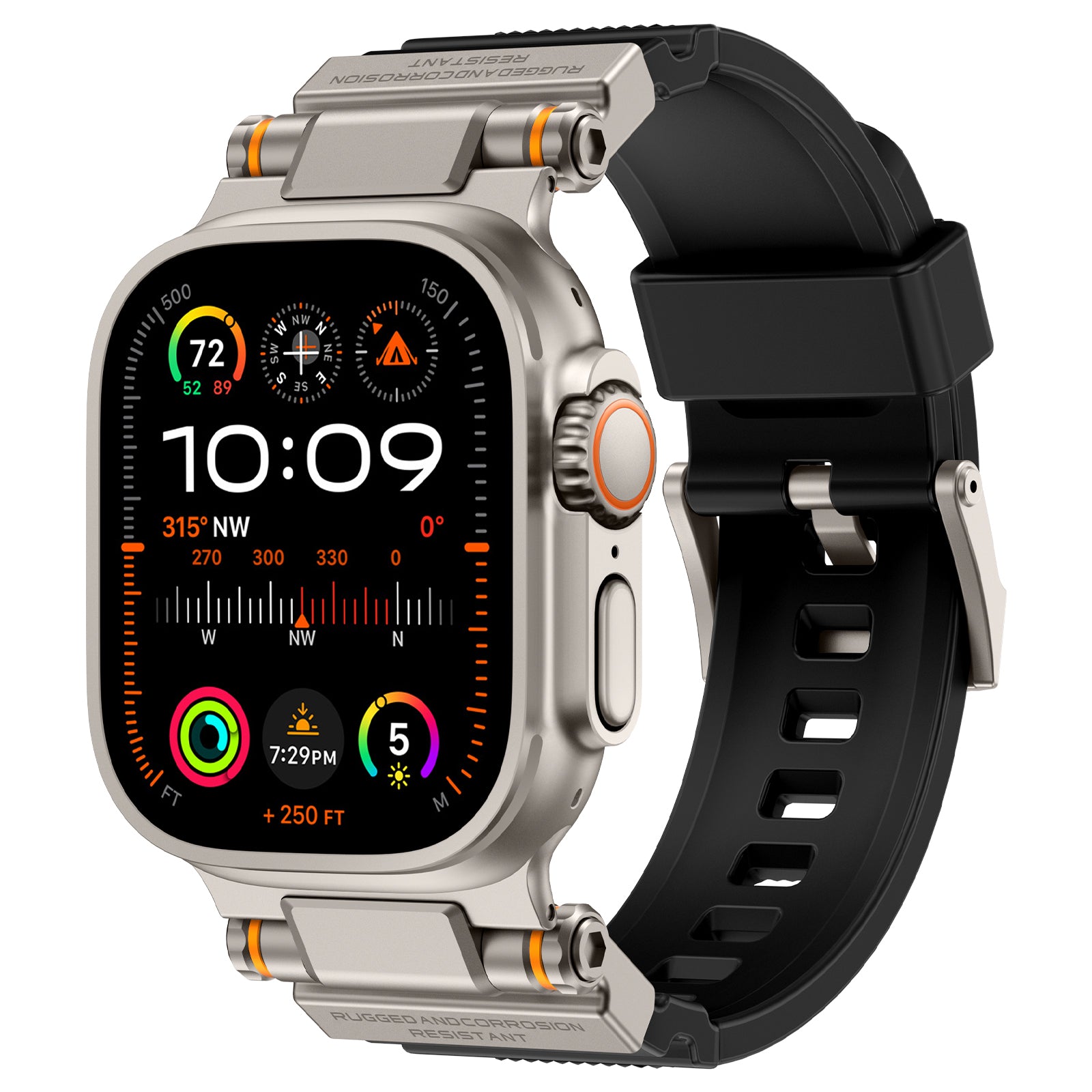 Mecha Tactical Silicone Band For Apple Watch