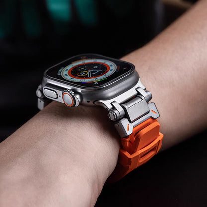 Explorer Rubber Band With Titanium Adapter For Apple Watch