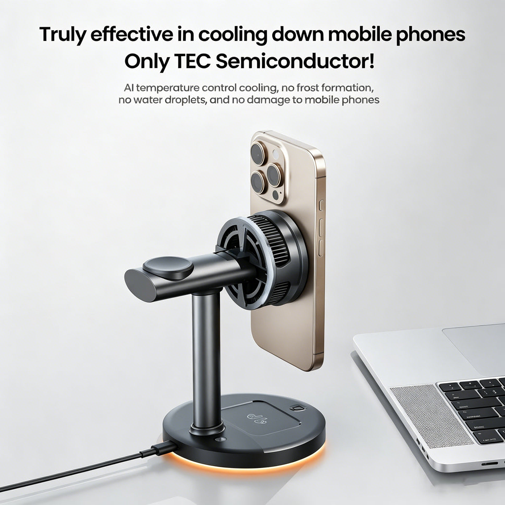 3-in-1 Magnetic Wireless Charger with Advanced TEC Cooling