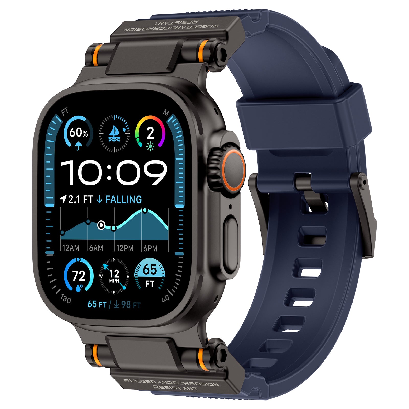 Mecha Tactical Silicone Band For Apple Watch