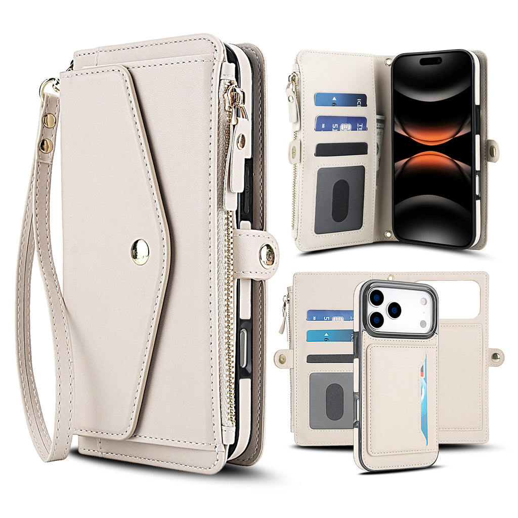 Detachable Clip-In Genuine Leather Case