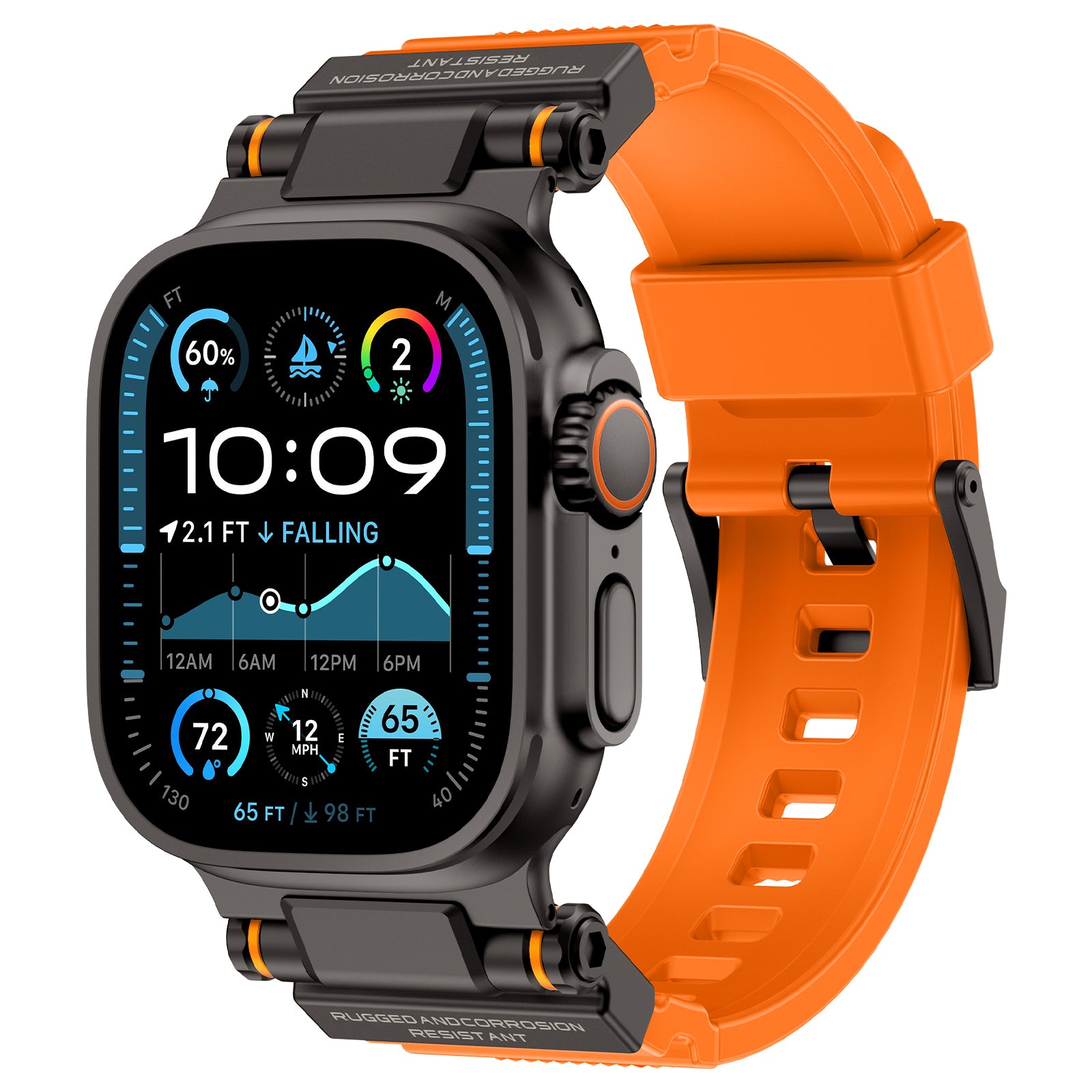 Mecha Tactical Silicone Band For Apple Watch