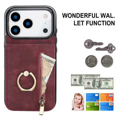 Slim Leather iPhone Wallet Case