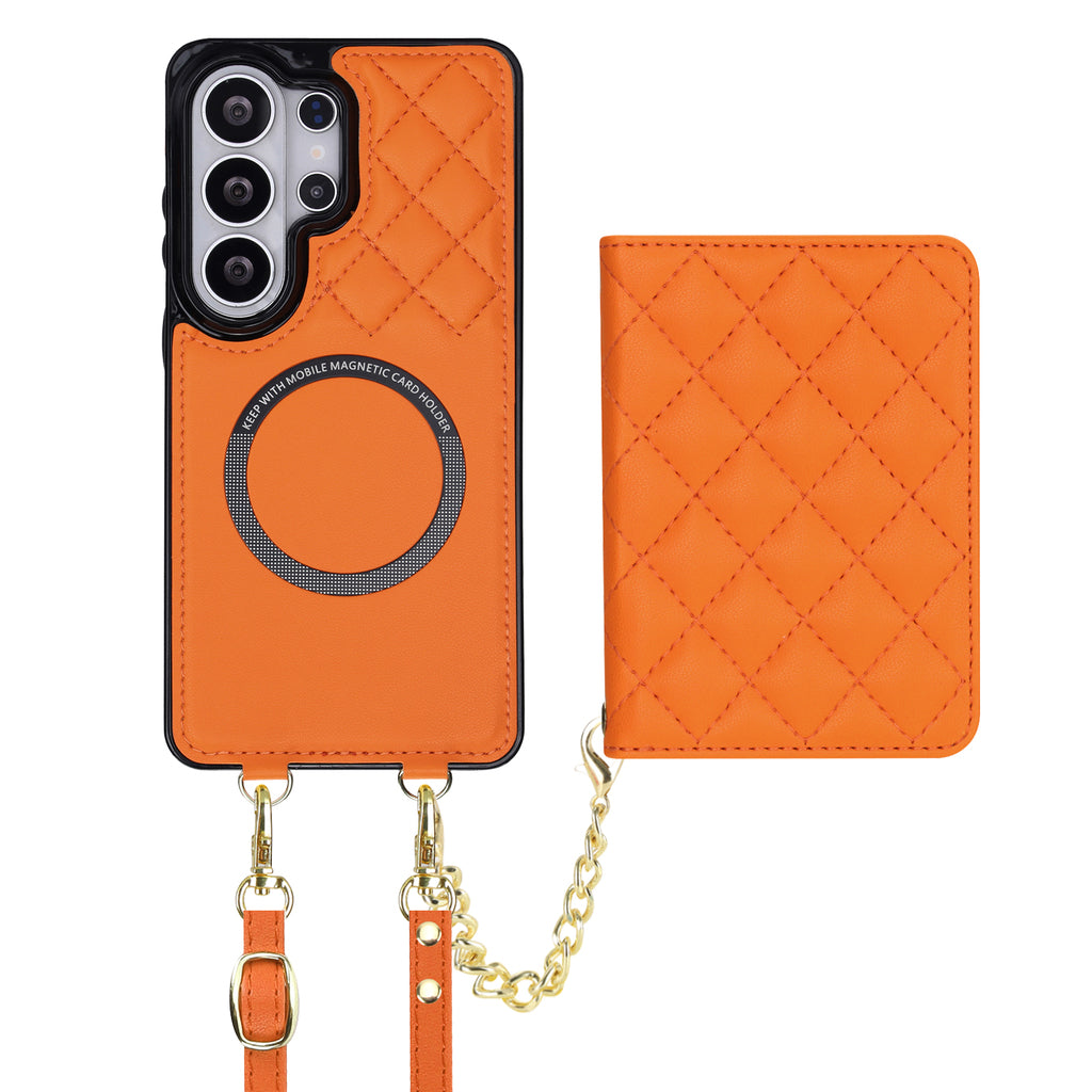 Detachable Quilted Crossbody Galaxy Wallet Case