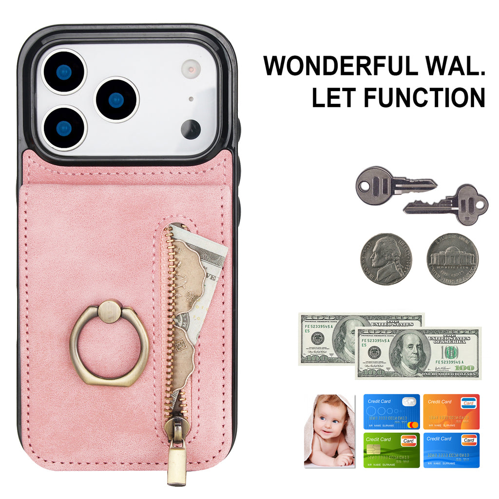 Slim Leather iPhone Wallet Case