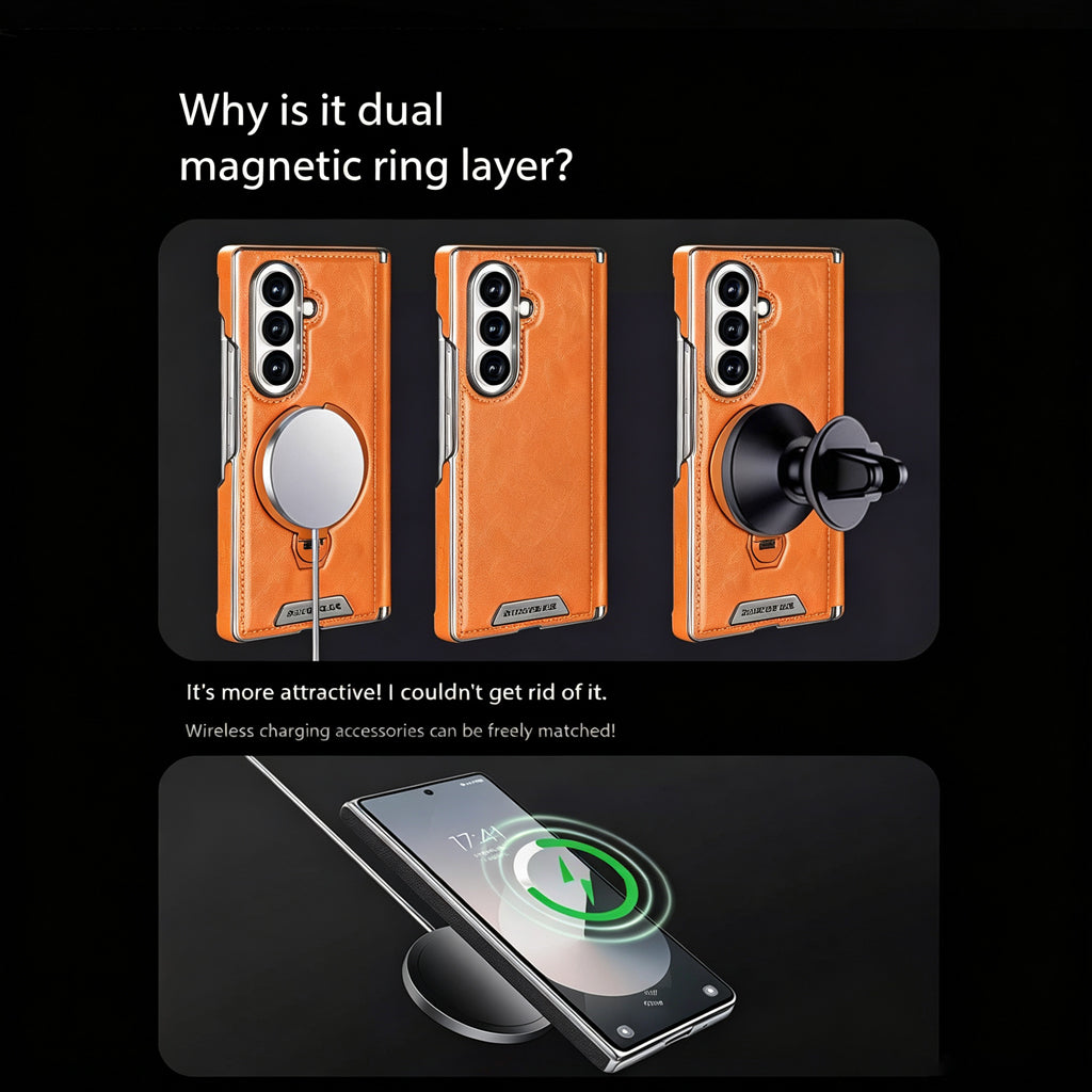 Luxury Leather Galaxy Z Fold Case