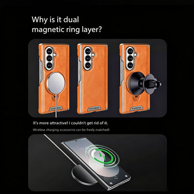 Luxury Leather Galaxy Z Fold Case