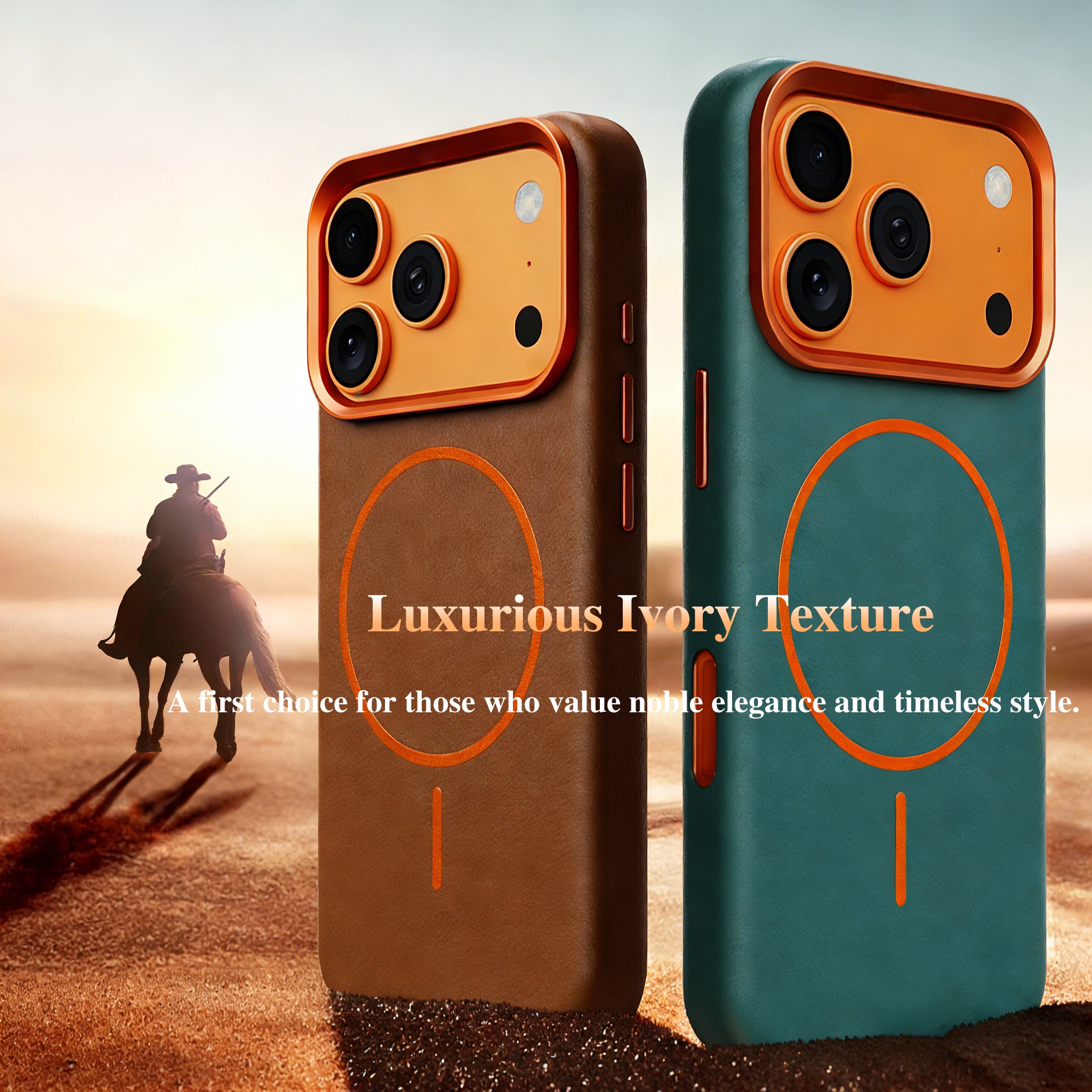 Ivory Texture MagSafe Case