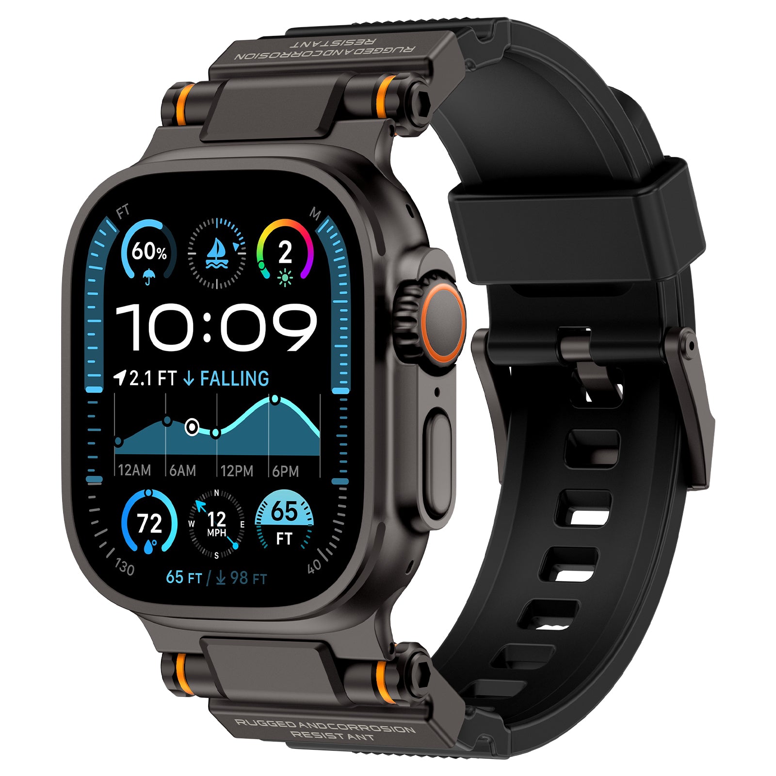 Mecha Tactical Silicone Band For Apple Watch